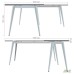 Delta DL-103 Workplace + USB (1790x1800x750mm) Blackwood Barley / White Frame