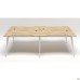 Delta DL-104 workstation + USB (2380x1200x750mm) Blackwood barley / white frame