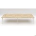 Delta DL-105 workstation + USB (3580x1200x750mm) Blackwood barley / white frame
