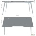 Delta DL-107 Desk + USB (1790x900x750mm) Blackwood Barley / White Frame