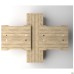 Delta DL-108 workstation + USB (3180x2400x750mm) Blackwood barley / white frame / beige-white base