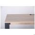 Стіл комп'ютерний Pluto ST R (1200х600х750Н) Дуб Ендгрейн/Чорний графiт