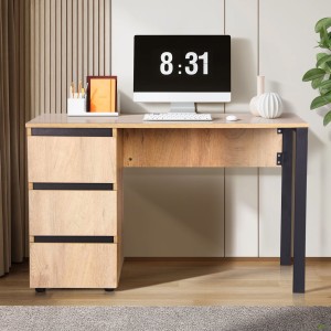 Стіл комп'ютерний Pluto ST L (1200х600х750Н) Дуб Ендгрейн/Чорний графiт Стіл комп'ютерний Pluto ST L (1200х600х750Н) Дуб Ендгрейн/Чорний графiт