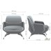 Крісло Absolute Grey/Black