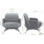 Крісло Absolute Grey/Black