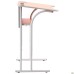 Adjustable single school desk, growth groups 3-6, orange top