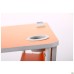 Adjustable single school desk, growth groups 3-6, orange top