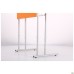 Adjustable single school desk, growth groups 3-6, orange top