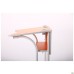 Adjustable single school desk, growth groups 3-6, orange top