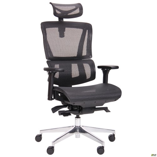 Agile chair, Black, Alum, Black