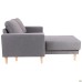 Monet chair and corner module, Bahama 35 fabric