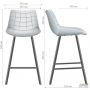 Clif bar stool, Dark grey