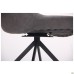 Aurora swivel chair, black / latte melange