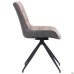 Aurora swivel chair, black / latte melange