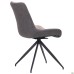 Aurora swivel chair, black / latte melange