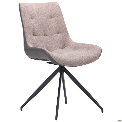 Aurora swivel chair, black / latte melange