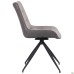 Aurora swivel chair, black / silver melange
