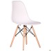 Aster RL Wood chair, plastic, white