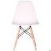Aster RL Wood chair, plastic, white