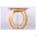 Стол обеденный Alexis gold / ceramics Lasa bianco