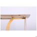 Стол обеденный Alexis gold / ceramics Lasa bianco