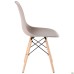 Aster RL Wood chair, plastic, beige