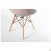 Aster RL Wood chair, plastic, beige
