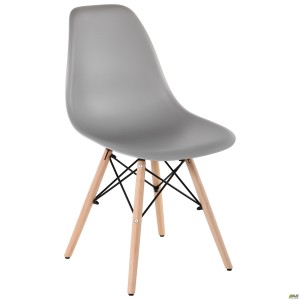 Aster RL Wood chair, plastic, grey