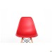 Aster RL Wood chair, plastic, red