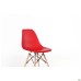 Aster RL Wood chair, plastic, red