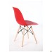 Aster RL Wood chair, plastic, red