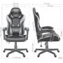 VR Racer Dexter Djaks chair, black/white