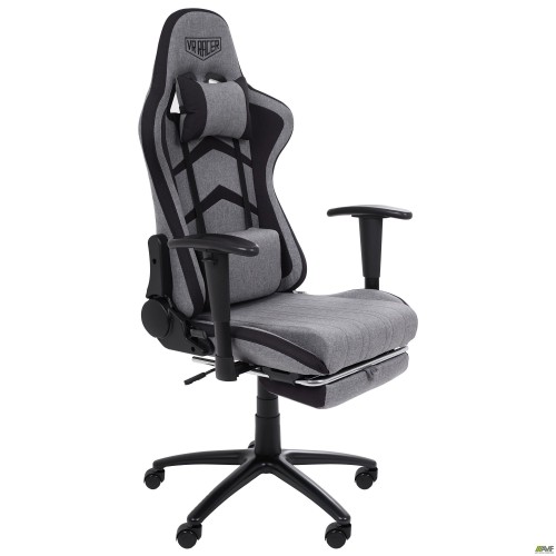 Крісло VR Racer Textile Craft сірий/чорний