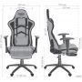 VR Racer Textile Craft chair, grey/black