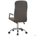 Gaspar executive chair, dark grey velour