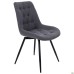 Liara swivel dining chair, dark grey