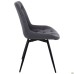 Liara swivel dining chair, dark grey