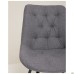 Liara swivel dining chair, dark grey