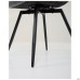 Liara swivel dining chair, dark grey