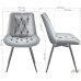 Liara swivel dining chair, dark grey