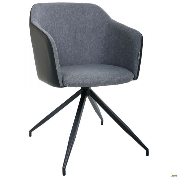 Niki dining chair, grey fabric
