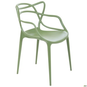 Viti chair, dark green plastic