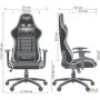VR Racer Original Aragon gaming chair, black/red