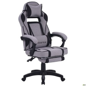 VR Racer Textile Webster gaming chair, grey/black