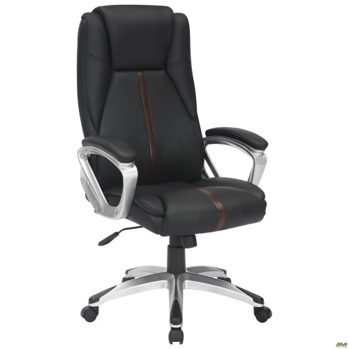 Seltic executive chair, black faux leather