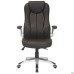 Parker executive chair, brown faux leather