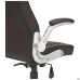 Parker executive chair, brown faux leather