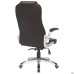 Parker executive chair, brown faux leather