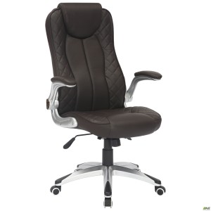 Крісло керівника Parker шкірозамінник коричневий