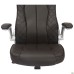 Parker executive chair, brown faux leather